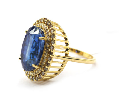Tanzanite 14k Solid Gold Diamond Rings
