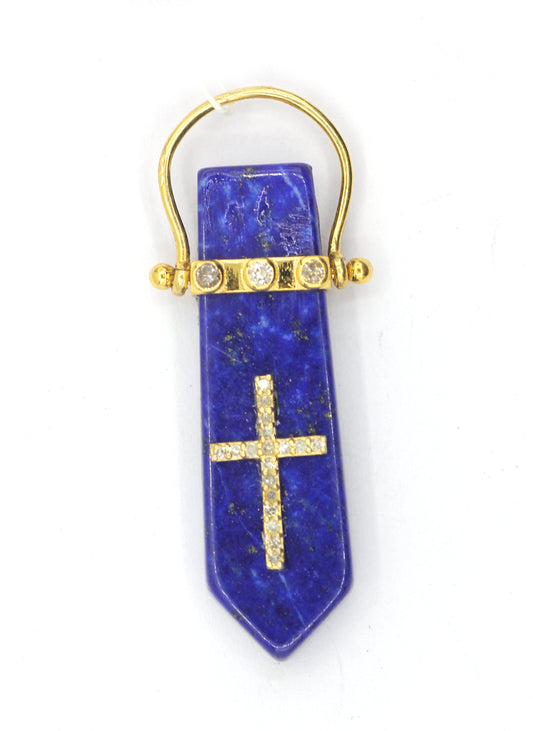 Cross 14k Solid Gold Diamond Pendants