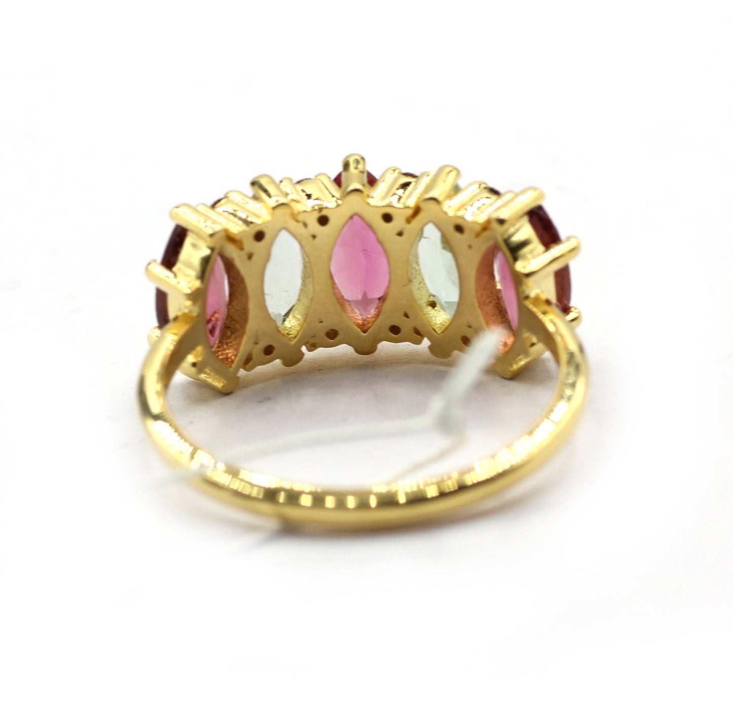 Tourmaline 14k Solid Gold Diamond Rings
