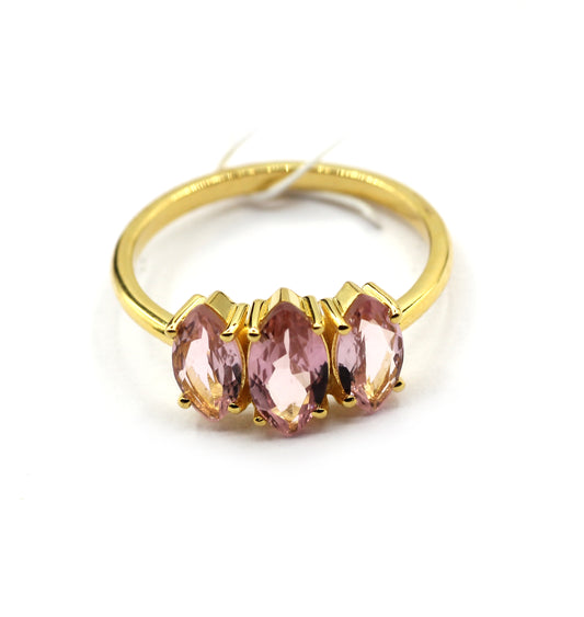 Tourmaline 14k Solid Gold Diamond Rings