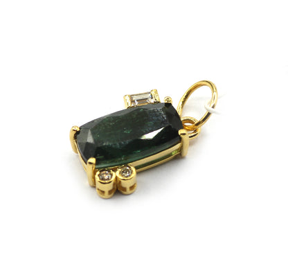 14k Solid Gold Diamond Pendants