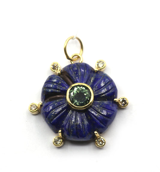 14k Solid Gold Diamond Pendants