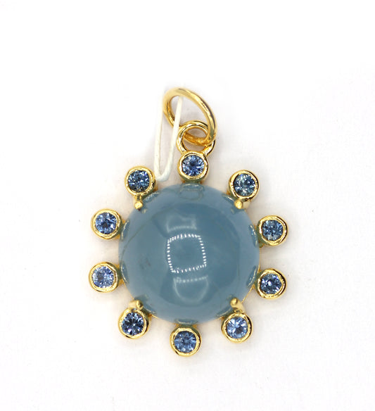 14k Solid Gold Diamond Pendants