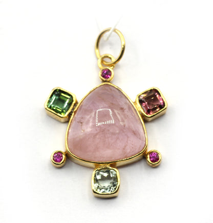 14k Solid Gold Diamond Pendants