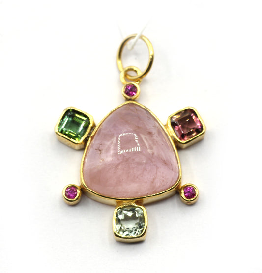 14k Solid Gold Diamond Pendants