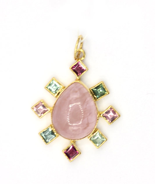 14k Solid Gold Diamond Pendants