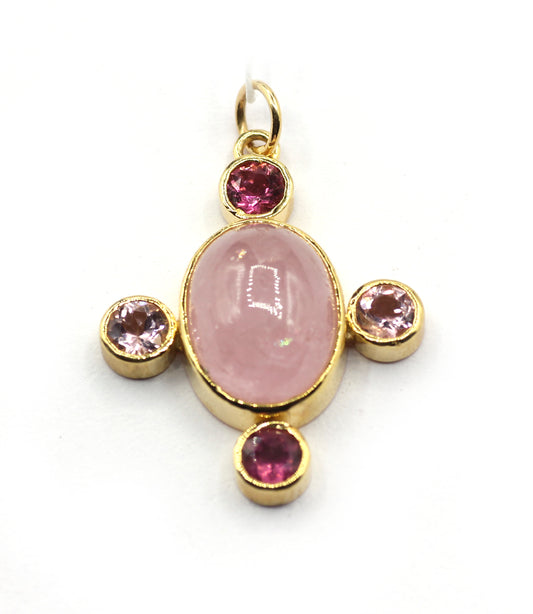 14k Solid Gold Diamond Pendants