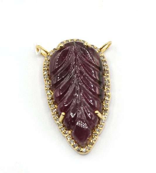 14k Solid Gold Diamond Pendants