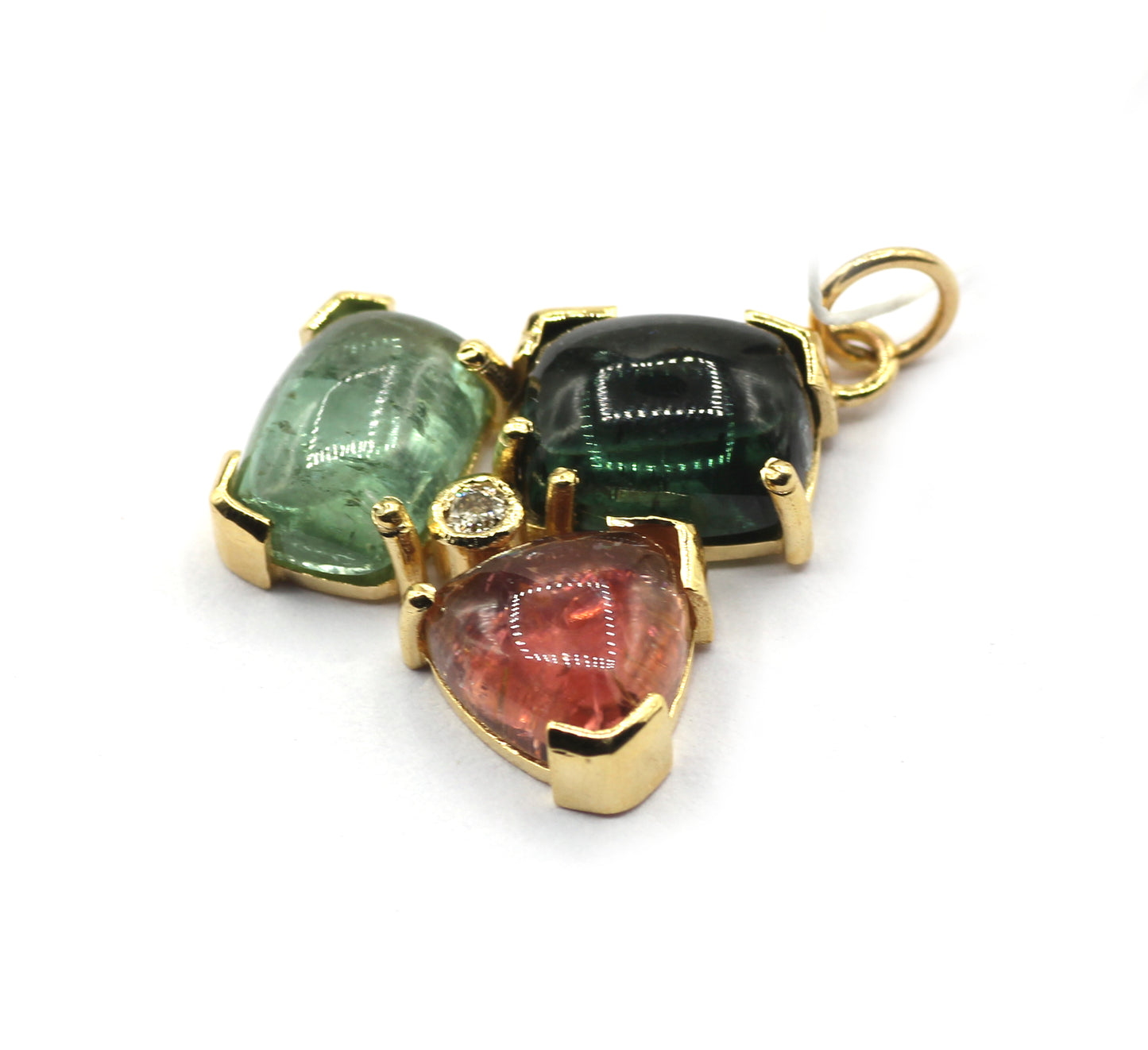 14k Solid Gold Diamond Pendants
