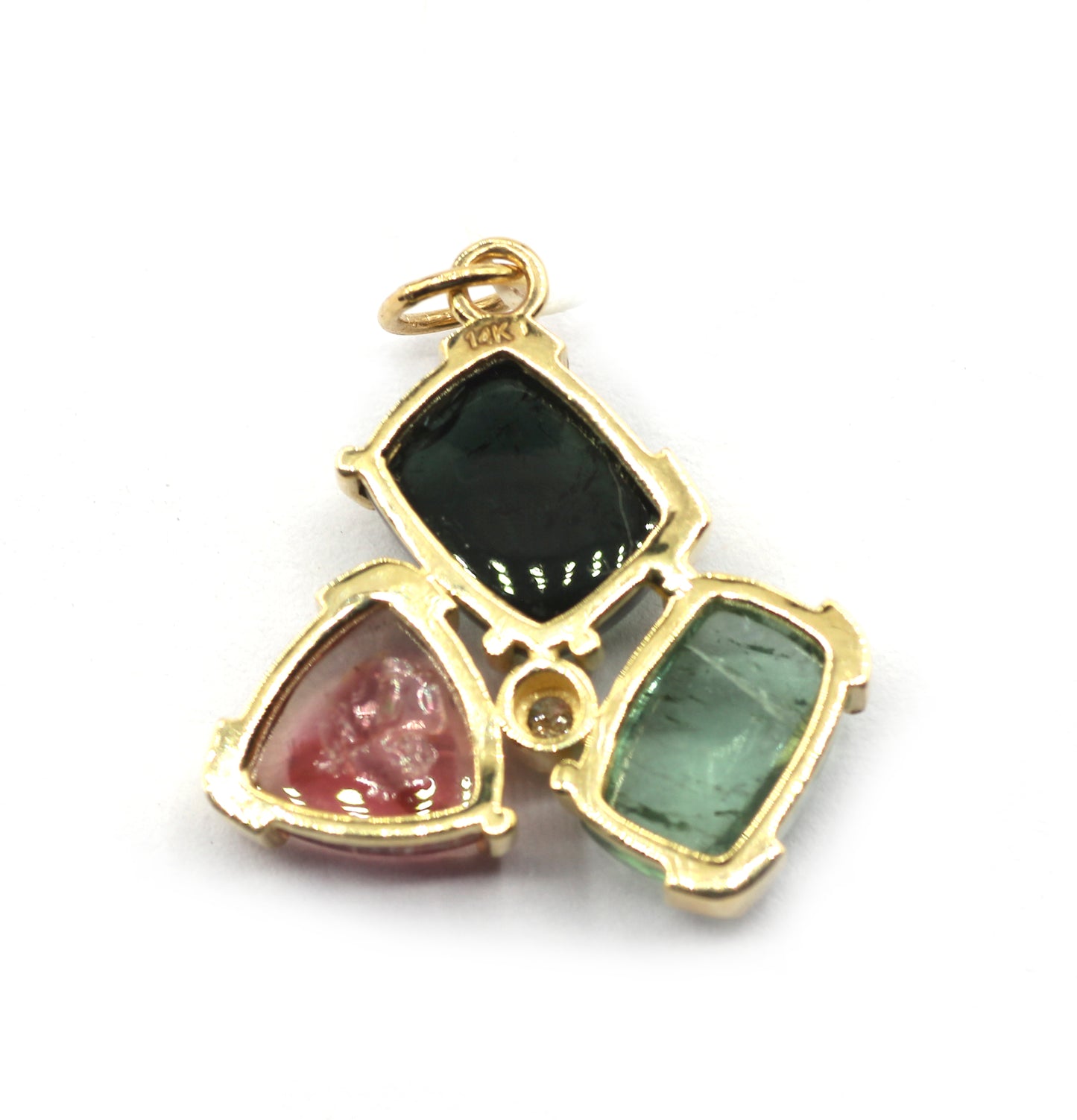 14k Solid Gold Diamond Pendants