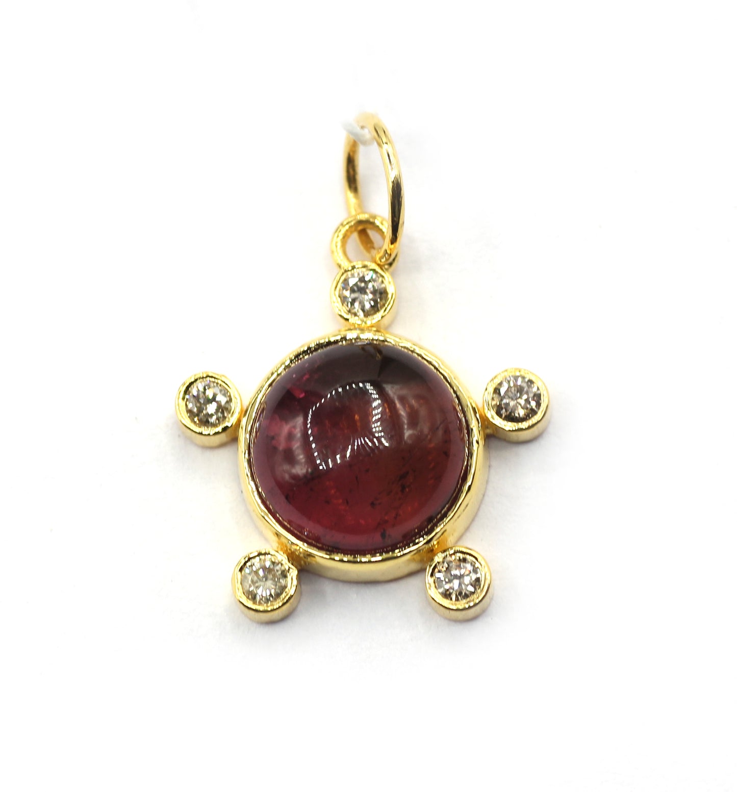 14k Solid Gold Diamond Pendants