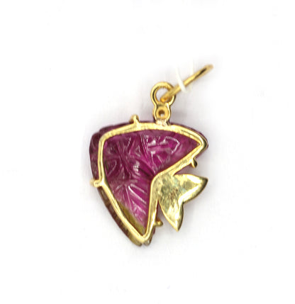 Fish 14k Solid Gold Diamond Pendants