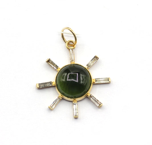 14k Solid Gold Diamond Pendants