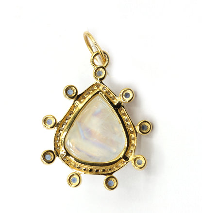 14k Solid Gold Diamond Pendants