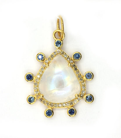 14k Solid Gold Diamond Pendants