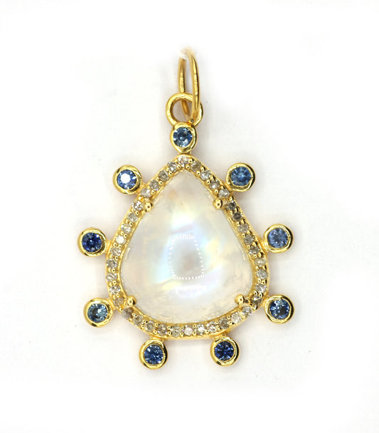 14k Solid Gold Diamond Pendants