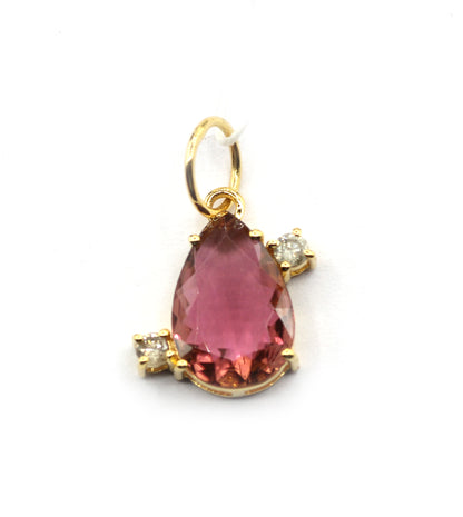 14k Solid Gold Diamond Pendants