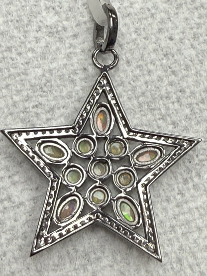 Star Pave Diamond Pendant