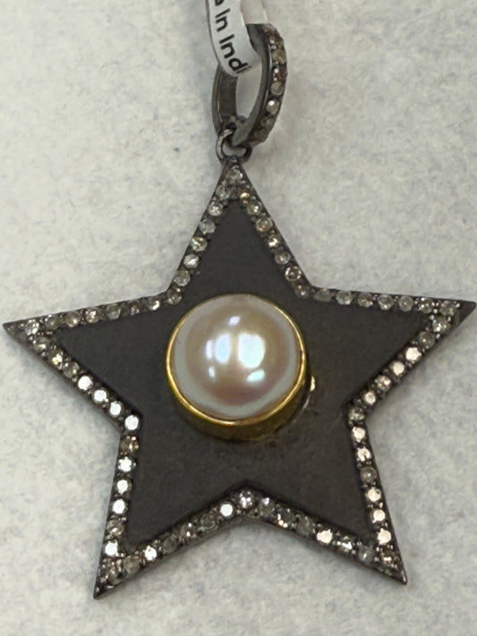 Pearl Star Diamond Pendant
