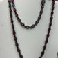 Natural Pink Tourmaline With Diamond Long Necklace