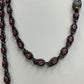 Natural Pink Tourmaline With Diamond Long Necklace