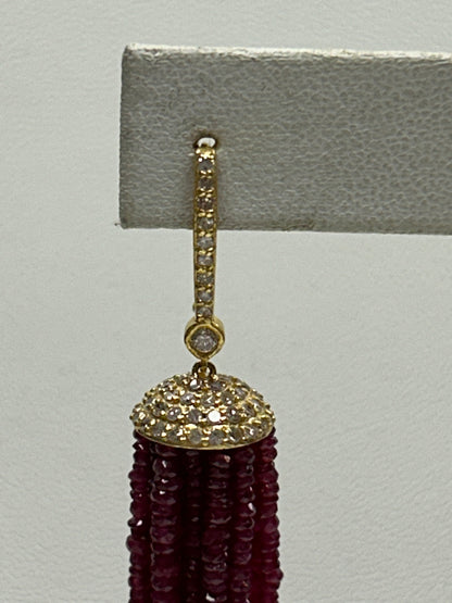 14k Solid Gold Diamond Earring