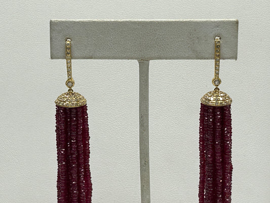 14k Solid Gold Diamond Earring