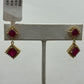 14k Solid Gold Diamond Earring