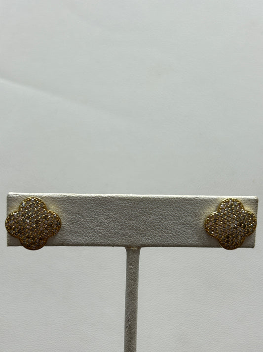 14k Solid Gold Diamond Earring