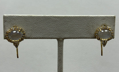 14k Solid Gold Diamond Earring