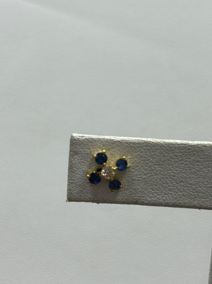 14k Solid Gold Diamond Earring