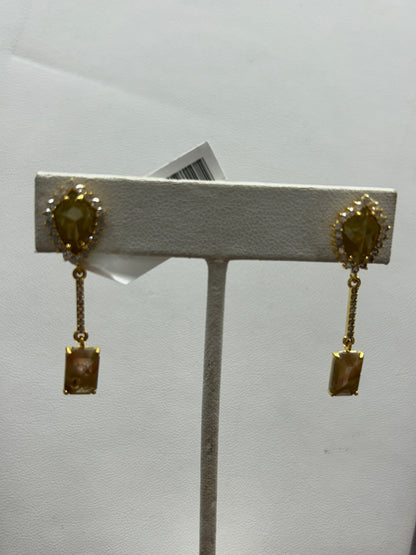 14k Solid Gold Diamond Earring