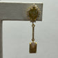 14k Solid Gold Diamond Earring