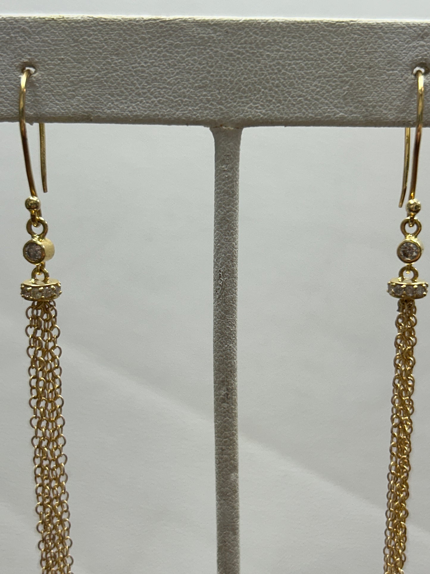 14k Solid Gold Diamond Earring
