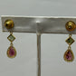 14k Solid Gold Diamond Earring