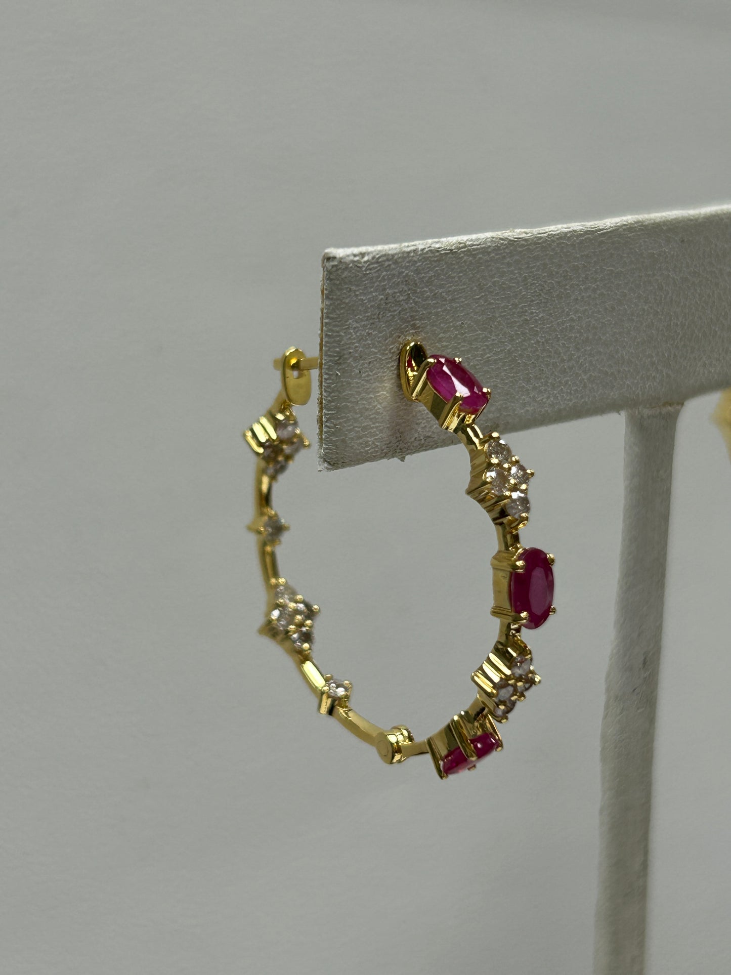 14k Solid Gold Diamond Earring