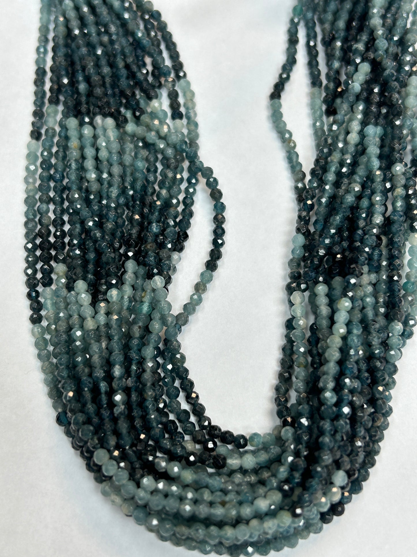 GRANDIDRITE NATURAL BEADS ROUND FACETED 3-4MM