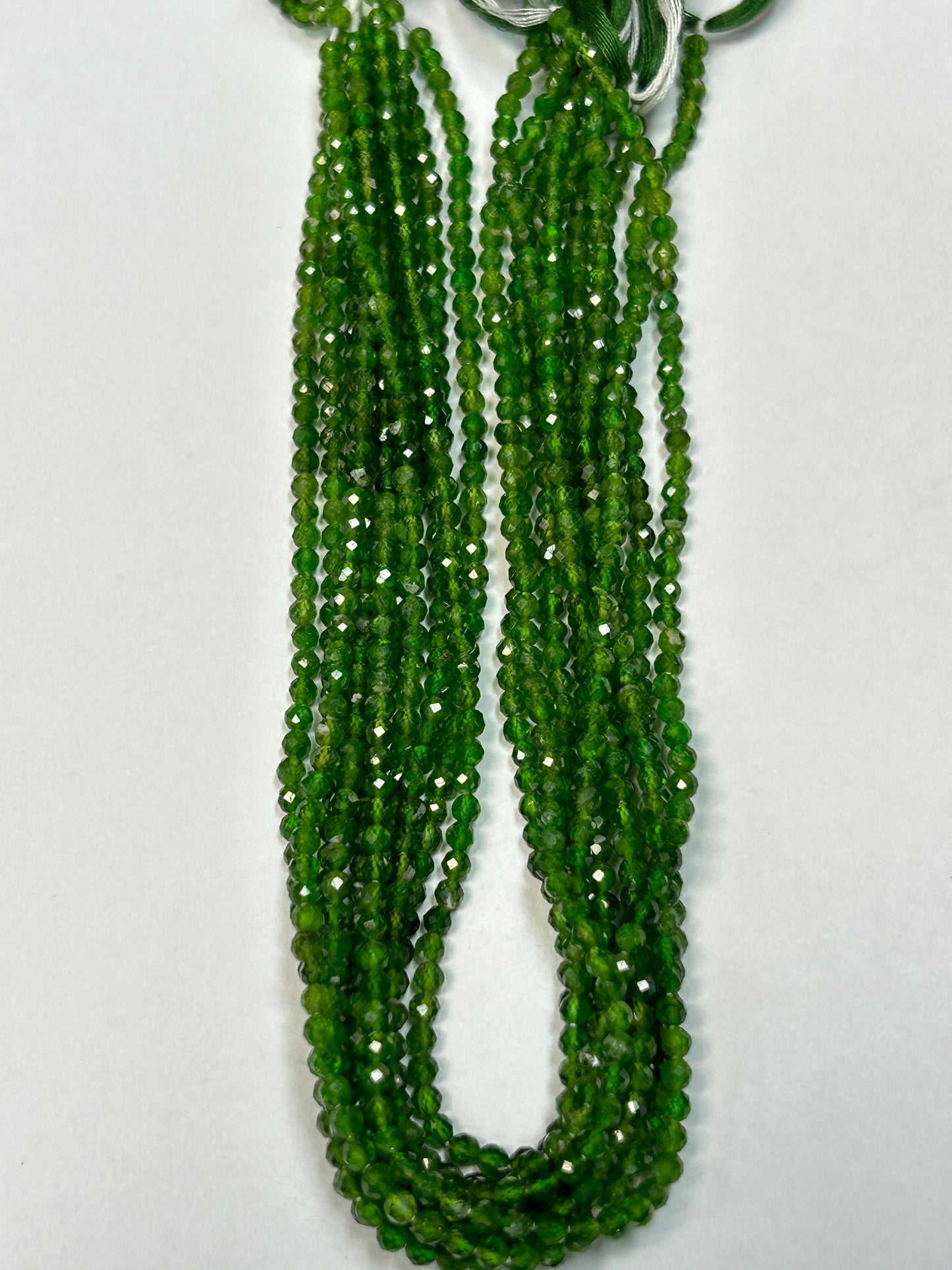 Chrome Tourmaline Round Faceted 3-4mm