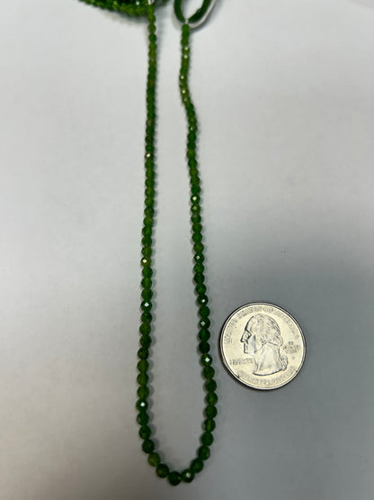 Chrome Tourmaline Round Faceted 3-4mm