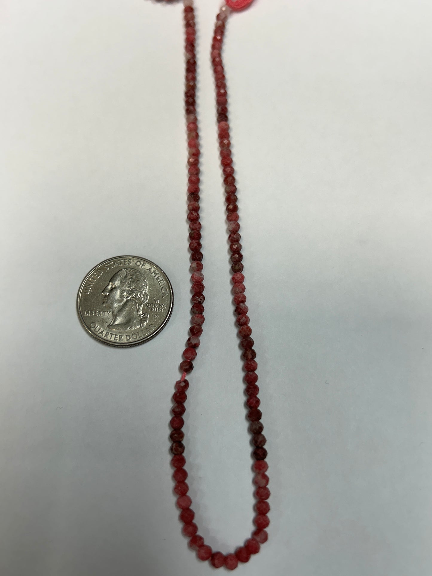 Thulite Round Faceted 3mm