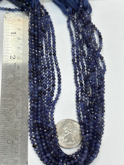 Iolite Natural Faceted Round 3-4mm