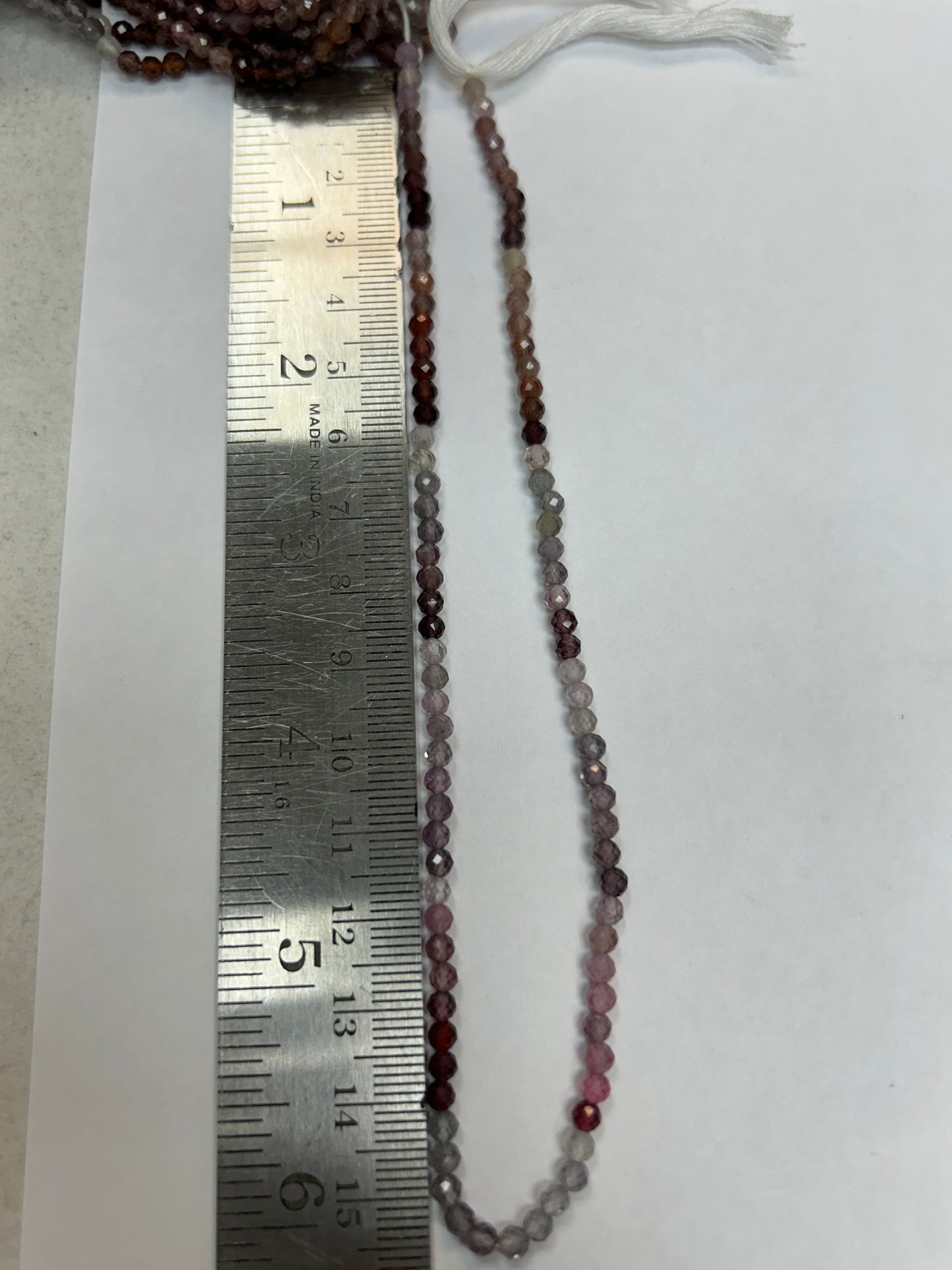 Multi Spinel Round Faceted 3-4mm