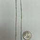 Multi Aqumarine Faceted Roundelle 3-4mm