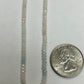 Multi Aqumarine Faceted Roundelle 3-4mm