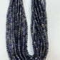 Iolite Natural Faceted Roundelle 3-4mm