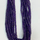 Amethyst Natural Faceted Roundelle 3-4mm