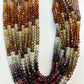 Multi Tundra Sapphire Faceted Roundelle 3-4mm