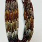 Multi Tundra Sapphire Faceted Roundelle 3-4mm