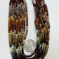 Multi Tundra Sapphire Faceted Roundelle 3-4mm