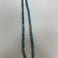Blue Zircon Natural Faceted Roundelle 3-4mm